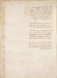 Arundel 263, f.151, notas de Leonardo da Vinci do 