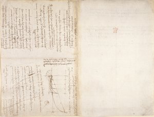 Arundel 263, f.226v, f.229 Notas e diagrama do 