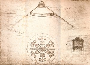 Projeto para um mausoléu, c1472-c1519 1883 de Leonardo da Vinci