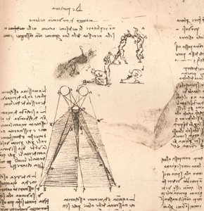 Diagrama que ilustra a teoria da luz e sombra e esboços de figuras, c1472-c1519 1883 de Leonardo da Vinci