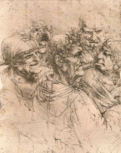 Desenho de caricaturas, c1472-c1519 1883 de Leonardo da Vinci