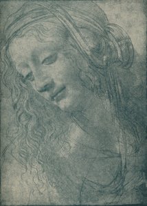 Cabeça de uma Virgem, século XV, 1932 de Leonardo da Vinci