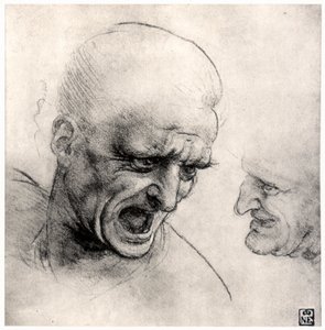 Chefes de guerreiros, 1503-1505 de Leonardo da Vinci