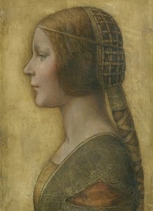 A linda princesa. Um 1496 de Leonardo da Vinci