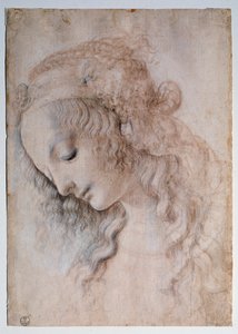 Retrato de Menina - Desenho de Leonardo da Vinci