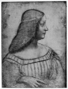 Portrait of Isabella dEste, 1500 1954. de Leonardo da Vinci