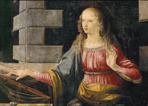 Santa Maria (óleo sobre madeira) de Leonardo da Vinci