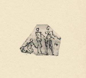 Esboço de três figuras, c1480 1945 de Leonardo da Vinci
