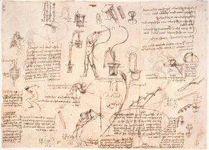 Estudos sobre o fluxo de água em tubulações ... de Leonardo da Vinci
