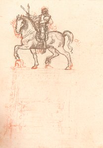 Estudo para o monumento de Sforza, c1482-c1499 1883 de Leonardo da Vinci