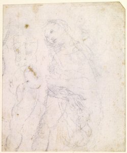 Estudo de uma Madona [verso] de Leonardo da Vinci