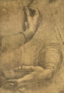 Estudo das mãos femininas, c1472-c1519 1883 de Leonardo da Vinci