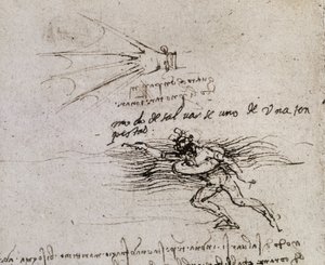 A palma e a bóia, Codex Atlantic de Leonardo da Vinci