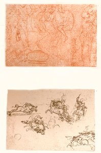 Dois desenhos, c1472-c1519 1883. de Leonardo da Vinci
