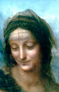 Virgem e Menino com detalhes de Santa Ana, 1502-1516 de Leonardo da Vinci