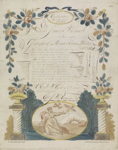 Carta de desejo com Elias alimentado por corvos