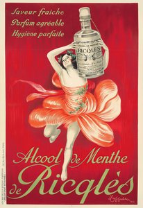 Mint alcohol by Ricqlès, 1924. de Leonetto Cappiello