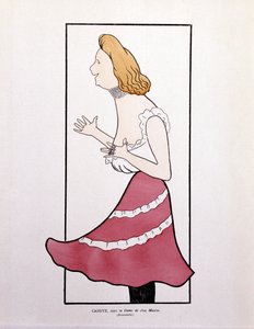 Armande Cassive, em "La Dame de Chez Maxim", banda desenhada de Leonetto Cappiello
