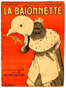Capa de "La Baionnette", Satirical in Colors de Leonetto Cappiello