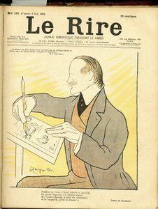 Ilustração de Leonetto Cappiello dit Cappiello (1875-1942) para a Capa de Le Rire de Leonetto Cappiello