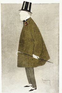 Jacques Doucet (1853-1929), estilista francês, conhecido pelos seus vestidos elegantes, feitos com materiais translúcidos e frágeis, sobrepondo as cores pastéis. de Leonetto Cappiello