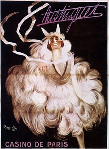 Mistinguett (Mistinguette) no Casino de Paris, cartaz de Leonetto Cappiello (1875-1942) de Leonetto Cappiello