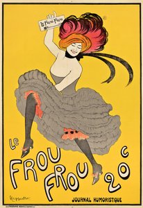 Cartaz publicitário da revista francesa "Le Frou Frou", 1899