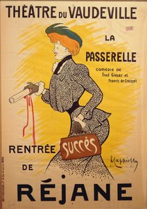 Theatre du Vaudeville: La Passerelle, de Leonetto Cappiello (1875-1942), ilustração de Leonetto Cappiello