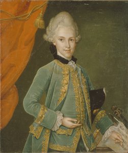 Retrato do Conde Karl Gustav von Simolin 1715-1777 de Leonhard Schorer