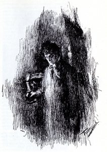 Ilustração para o drama The Masquerade de M. Lermontov, 1891 de Leonid Osipovic Pasternak