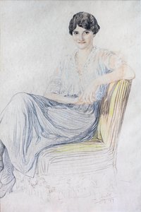 Retrato de Lise Bonnefon de Leopold (1872-1947) Lelee