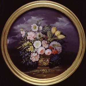 Flores em uma paisagem aberta de Leopold Brunner