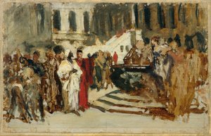 Esboço para a pintura "Comerciantes Árabes em Veneza"