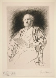 Retrato de Seymour Haden de Leopold Flameng