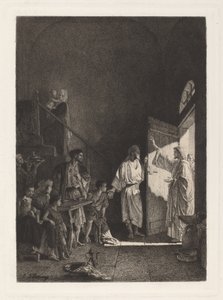 Uma cena do Novo Testamento de Leopold Flameng, after Alexandre Bida