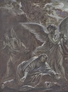 Cristo no Monte das Oliveiras de Leopold Kupelwieser