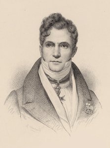 Retrato do maestro e compositor Gaspare Spontini 1774-1851. de Leopold Massard