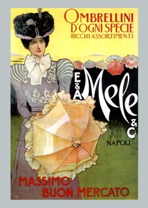 Sortimento rico em guarda-chuvas de Mele de Leopoldo Metlicovitz
