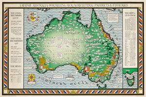 Um mapa da Austrália