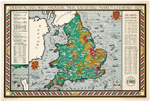 Um Mapa de Inglaterra e do País de Gales
