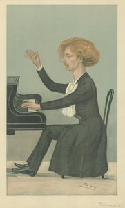 M Ignace Jan Paderewski (litografia a cores) de Leslie Matthew (1851-1922) Ward