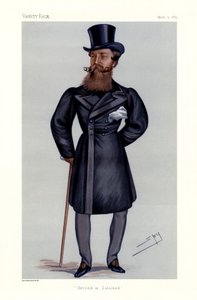 Major-General Henry Hope Crealock - retrato de pé, segurando bengala e cartola