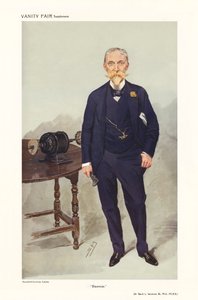 Sir David Lionel Goldsmid-Stern-Salomons - retrato de pé