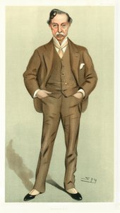 Artista e RA, William Quiller Orchardson, artista escocês, 1898. de Leslie Matthew Ward