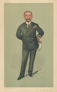 Capitão Percy Scott, Artilharia, 17 de setembro de 1903, desenho animado da Vanity Fair de Leslie Matthew Ward