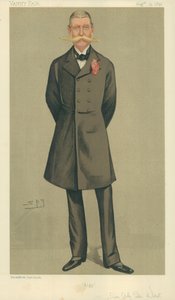 Coronel William Cornwallis West, Algy, 13 de agosto de 1892, desenho animado da Vanity Fair de Leslie Matthew Ward