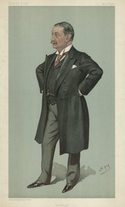 Dr. Nathaniel Edward Yorke-Davis, Dietética, 12 de abril de 1900, desenho animado da Vanity Fair de Leslie Matthew Ward