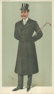 HSH O Duque de Teck, Frank, 17 de julho de 1902, desenho animado da Vanity Fair de Leslie Matthew Ward