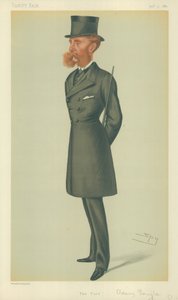 Lord Dorchester, The Turf, 24 de março de 1877, desenho animado da Vanity Fair de Leslie Matthew Ward