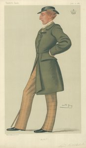 Lorde Ribblesdale, Mufti, 11 de junho de 1881, desenho animado da Vanity Fair de Leslie Matthew Ward